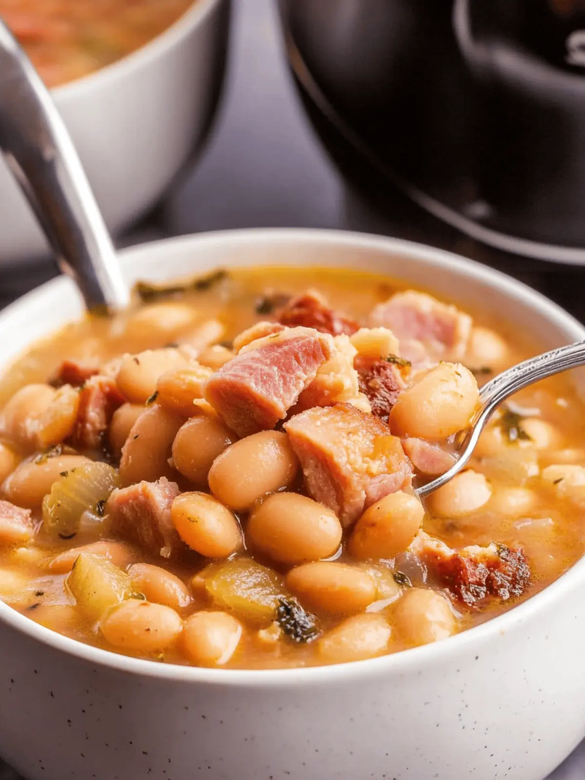 Warm Up with Healthy, Budget-Friendly Slow Cooker Ham & Bean Soup